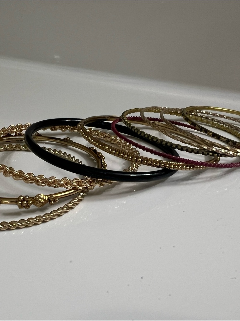 Bangle Bracelets - set of 10 - Picture 2 of 3